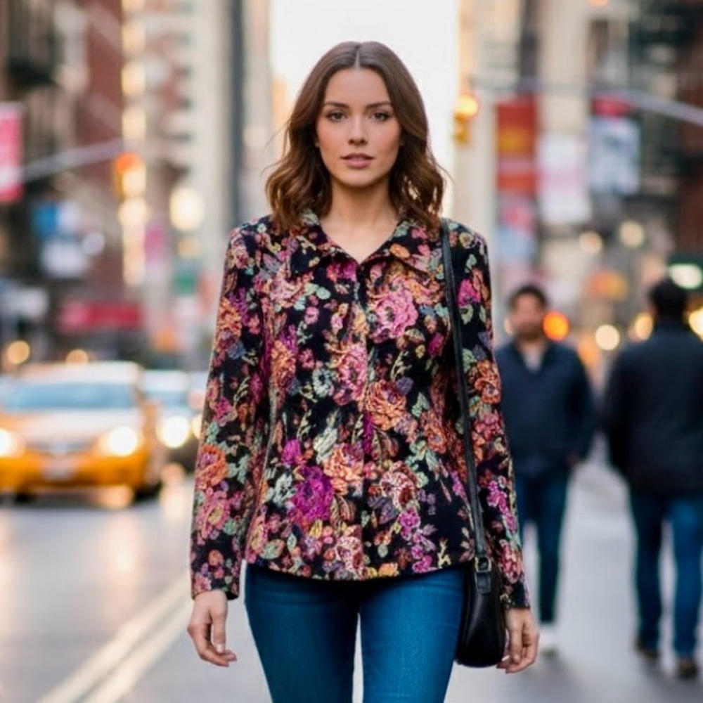 Floral vintage jacket